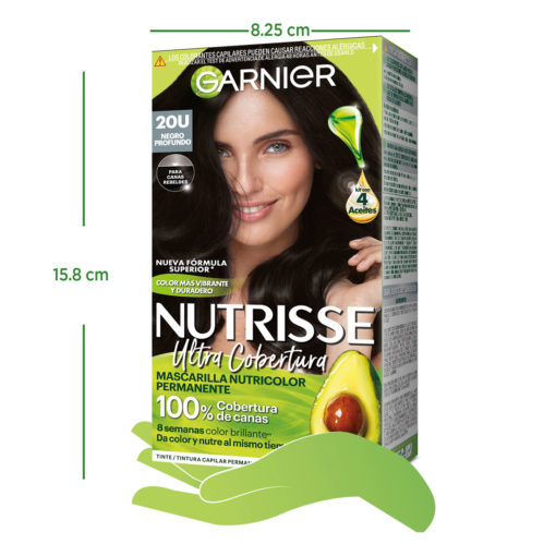Tintura en Kit Garnier Nutrisse Ultra Cobertura 20 X 1 U - Imagen 4