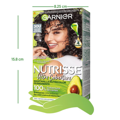 Tintura en Kit Garnier Nutrisse Ultra Cobertura 30 X 1 U - Imagen 4