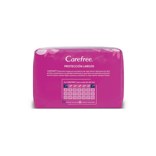 Protectores Diarios Carefree Protección Largos  X 20 U - Imagen 2