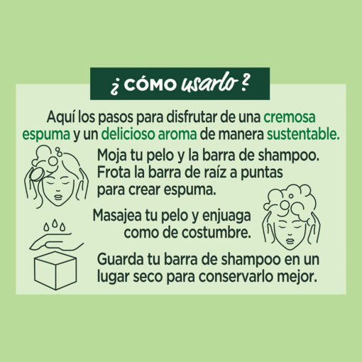 Shampoo Solido Garnier Hair Food Palta X 1 U - Imagen 7