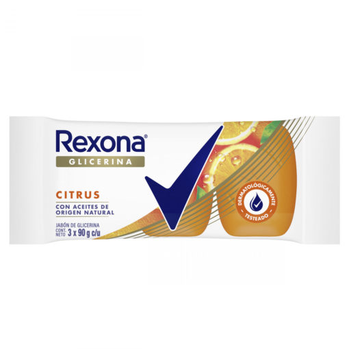 Jabón de Glicerina en Barra Rexona  Citrus X 3 U