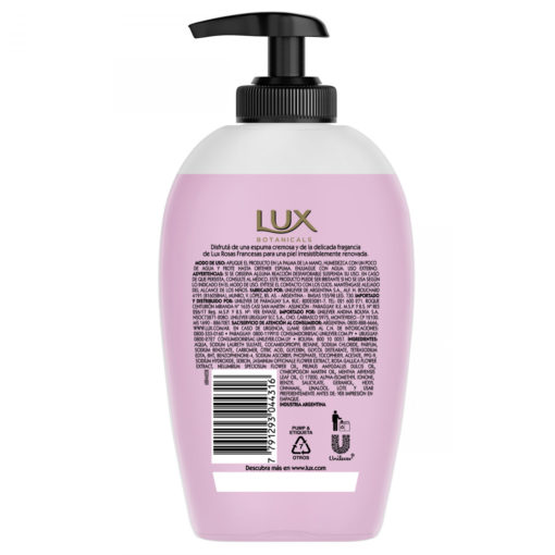 Jabón Líquido Lux Botanicals Rosas Francesas X 250 Ml - Imagen 2