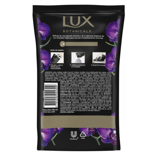 Jabón Líquido Repuesto Lux Botanicals Orquídea Negra X 220 Ml - Imagen 2