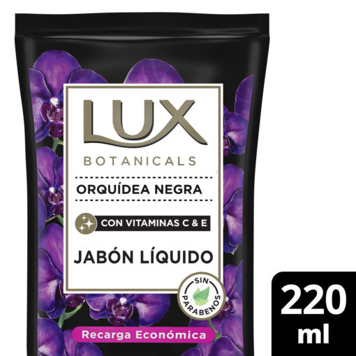 Jabón Líquido Repuesto Lux Botanicals Orquídea Negra X 220 Ml - Imagen 3