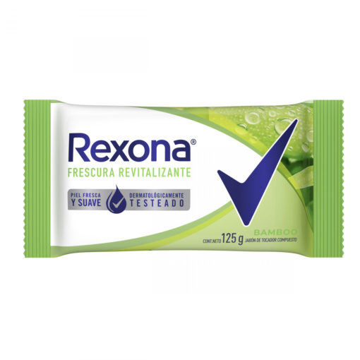 Jabón con Glicerina en Barra Rexona  Bamboo X 125 Gr