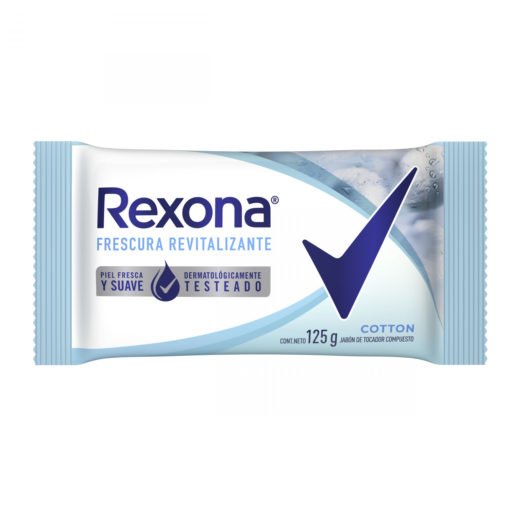 Jabón con Glicerina en Barra Rexona  Cotton X 125 Gr