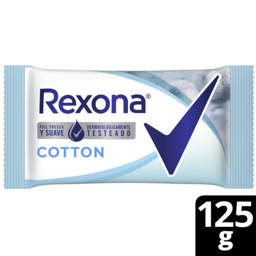 Jabón con Glicerina en Barra Rexona  Cotton X 125 Gr - Imagen 3