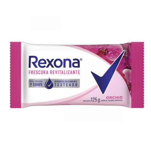 Jabón con Glicerina en Barra Rexona  Orchid X 125 Gr