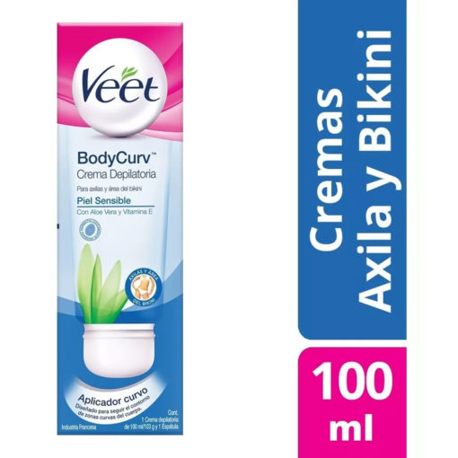 Crema Depilatoria Veet BodyCurv Piel Sensible X 100 Ml - Imagen 2