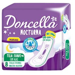 Toallas Femeninas Doncella  Nocturna X 8 U