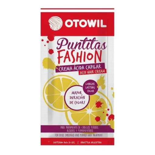 Crema Ácida Capilar Otowil Puntitas Fashion  X 24 U