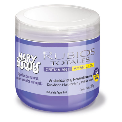 Tratamiento Capilar Mary Bosques Rubios Totales Matizador X 200 Gr