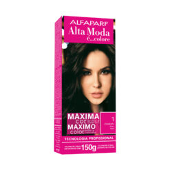 Kit de Tintura Alta Moda Máximo Color 1 Negro X 150 Gr
