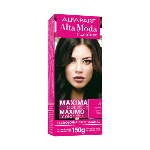 Kit de Tintura Alta Moda Máximo Color 4 Castaño Medio X 150 Gr