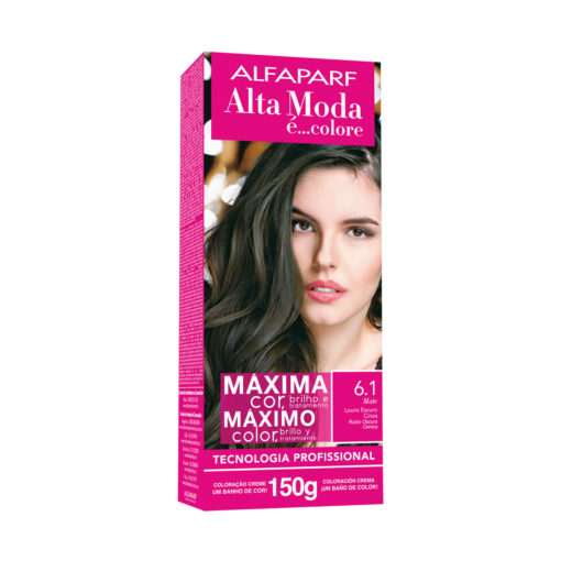 Kit de Tintura Alta Moda Máximo Color 6.1 Rubio Oscuro Ceniza X 150 Gr