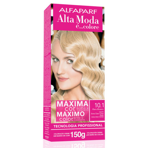 Kit de Tintura Alta Moda Máximo Color 10.1 Rubio Extra Claro Ceniza X 150 Gr