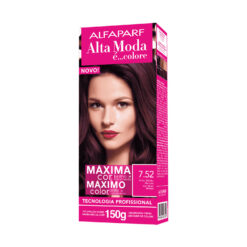 Kit de Tintura Alta Moda Máximo Color 7.52 Vino Medio Marsala X 150 Gr