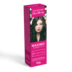 Tintura en Pomo Alta Moda Máximo Color 4 Castaño Medio X 60 Gr