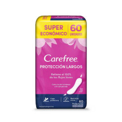 Protectores Diarios Carefree Protección Largos  X 60 U