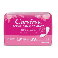 Protectores Diarios Carefree Protección Compact  X 20 U