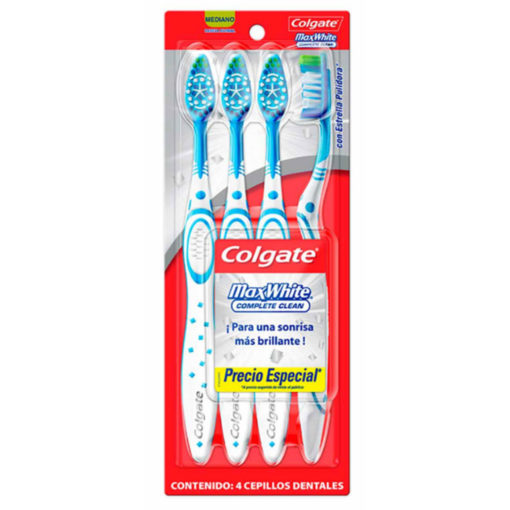 Cepillo de Dientes Colgate Max White Medio X 4 U