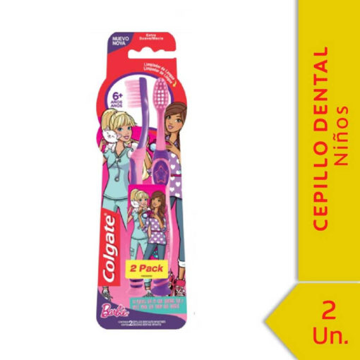 Cepillo de Dientes Colgate Smiles 6+ Años Barbie/Spiderman Suave X 2 U - Imagen 5