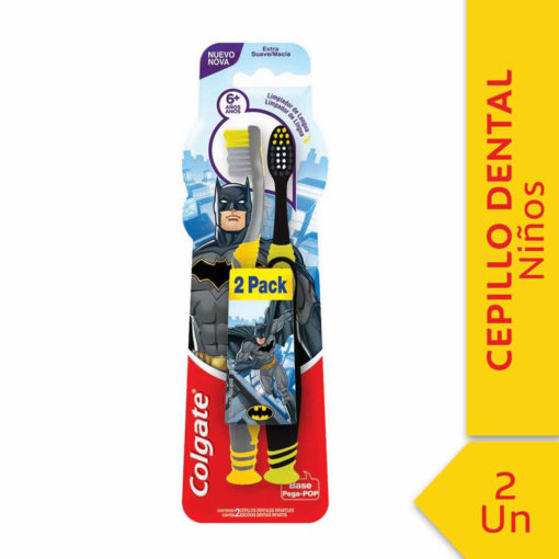 Cepillo de Dientes Colgate Smiles 6+ Años Liga de la Justicia Suave X 2 U - Imagen 5