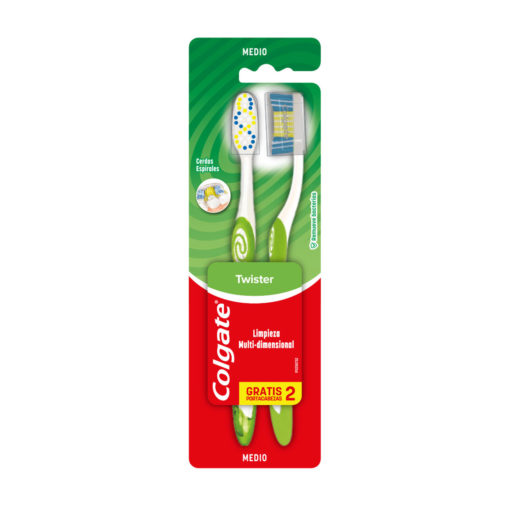 Cepillo de Dientes Colgate Twister Medio X 2 U