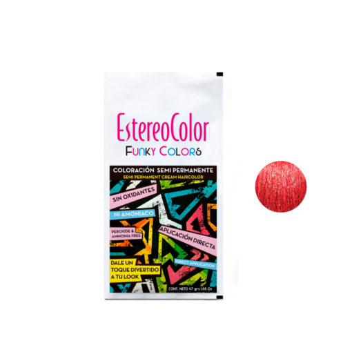 Tintura Semipermanente Esterocolor Funky Colors Rojo X 47 Gr