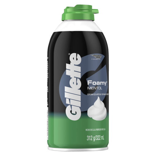 Espuma de Afeitar Gillette Foamy Mentol X 312 Gr - Imagen 2