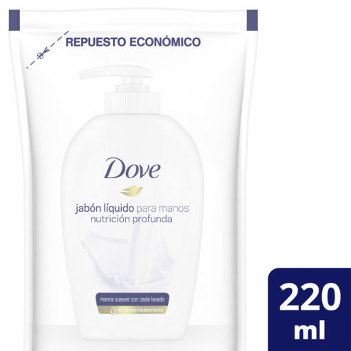 Jabón Líquido Repuesto Dove  Original X 220 Ml - Imagen 3