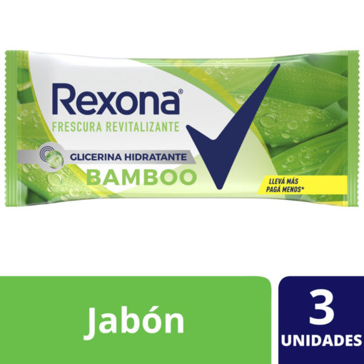 Jabón en Barra Rexona  Bamboo X 3 U - Imagen 3
