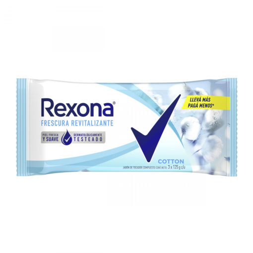 Jabón en Barra Rexona  Cotton X 3 U