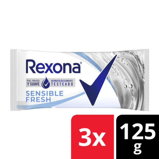 Jabón en Barra Rexona Sensible Fresh X 3 U - Imagen 3