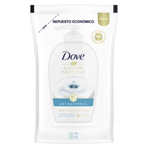 Jabón Líquido Repuesto Dove Antibacterial  X 220 Ml