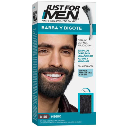 Tintura Colorante en Gel Just For Men  NEGRO X 1 U