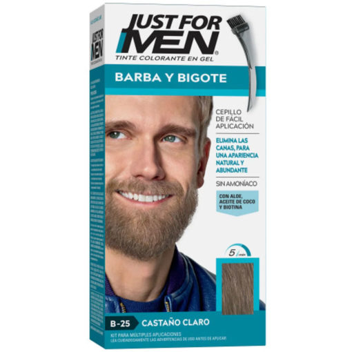 Tintura Colorante en Gel Just For Men  CASTAÑO CLARO X 1 U