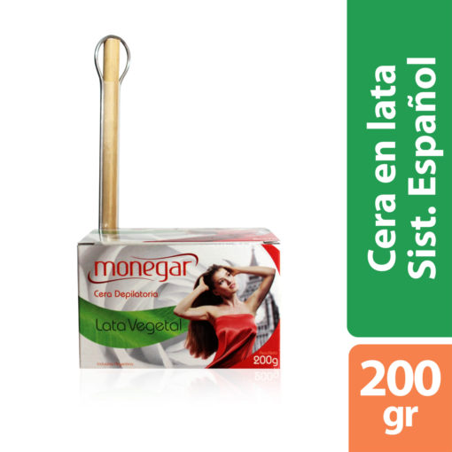 Cera Depilatoria en Lata Monegar Vegetal  X 200 Gr - Imagen 2