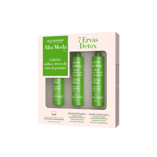 Ampolla Capilar Alta Moda 7 Ervas Detox  X 3 U
