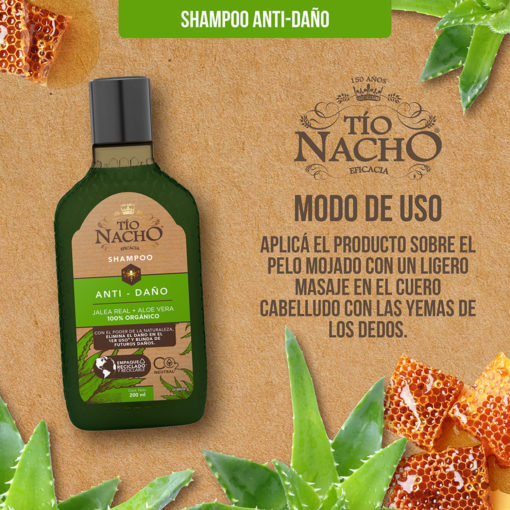 Shampoo Tio Nacho Aloe Vera  X 200 Ml - Imagen 7
