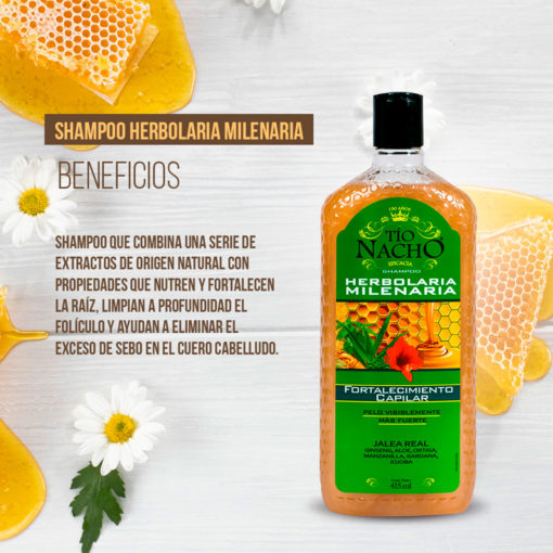 Shampoo Tio Nacho Herbolaria Milenaria  X 415 Ml - Imagen 5