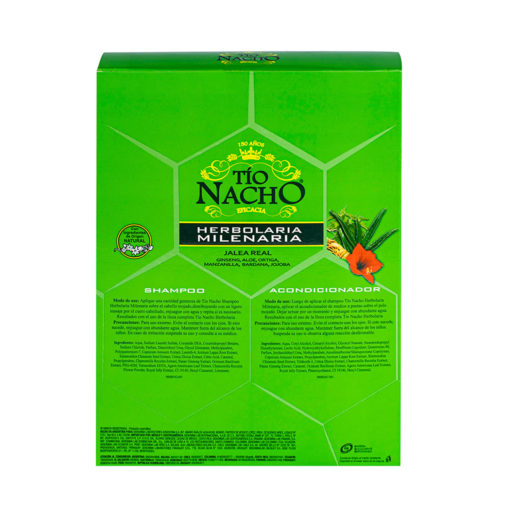 Estuche Shampoo + Acondicionador Tio Nacho Herbolaria Milenaria  X 415 Ml - Imagen 2