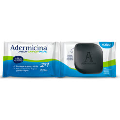 Jabón de Limpieza facial Adermicina  Carbón Activado X 2 U