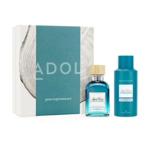 Set Perfume + Desodorante Adolfo Dominguez Agua Fresca Citrus Cedro X 1 U