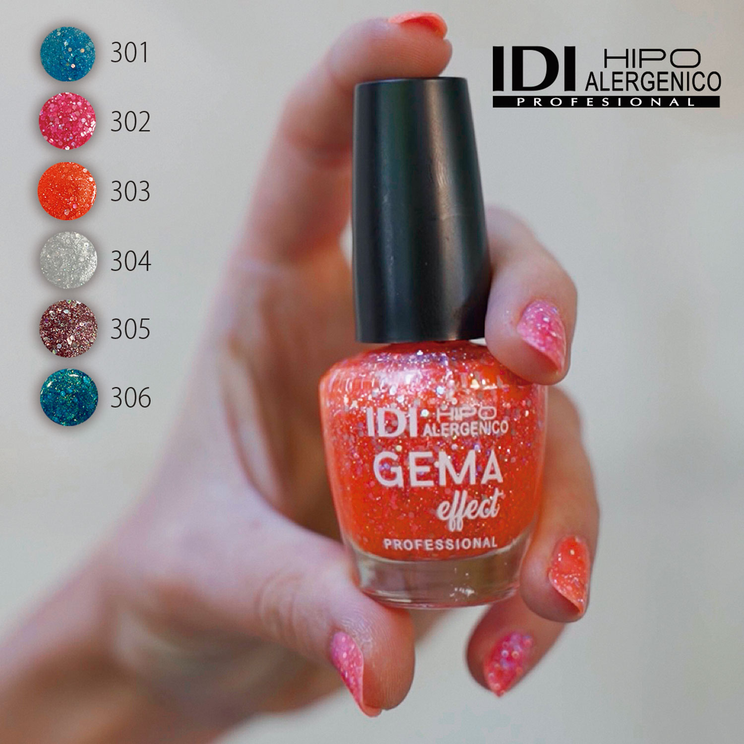 Esmalte Idi Makeup Gema Effect 301 Aquamarina X 13 Ml - Imagen 2