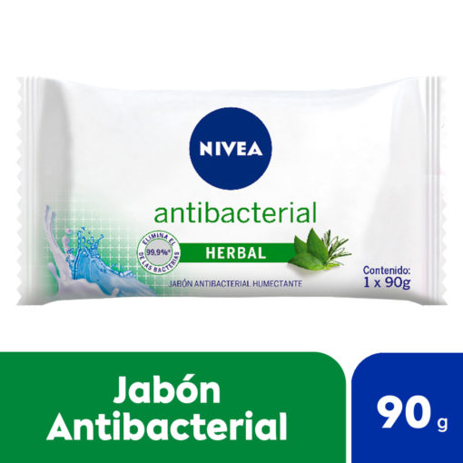 Jabón en Barra Nivea Antibacterial Aloe Vera X 90 Gr - Imagen 2