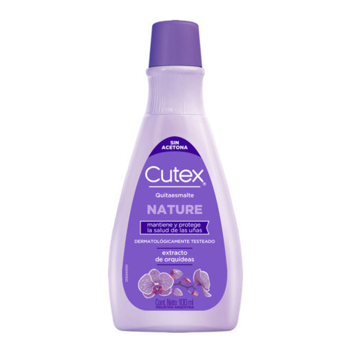 Quitaesmalte Cutex Nature Extracto de Orquídeas X 100 Ml
