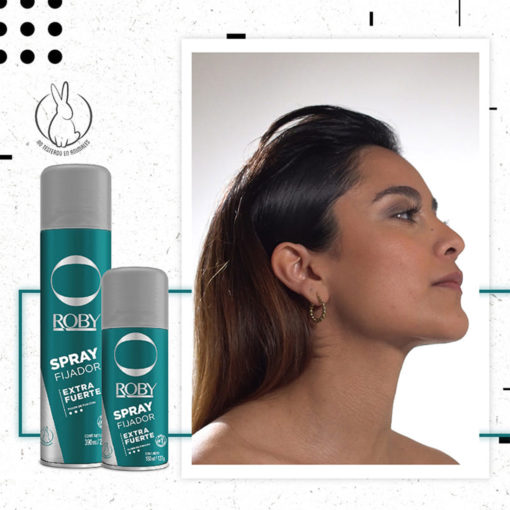 Fijador para el Cabello Roby Spray Extra Fuerte X 390 Ml - Imagen 4