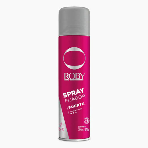 Fijador para el Cabello Roby Spray Fuerte X 390 Ml
