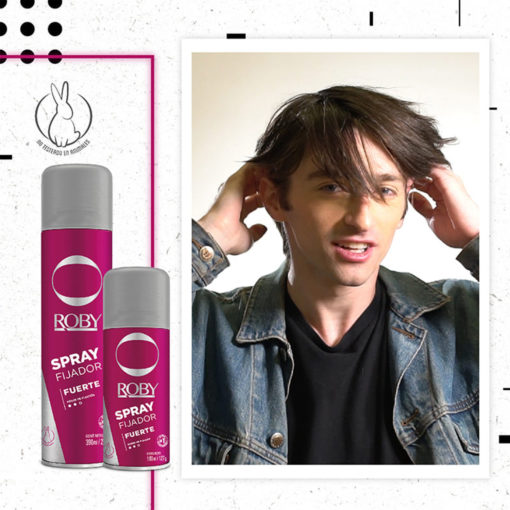 Fijador para el Cabello Roby Spray Fuerte X 390 Ml - Imagen 4